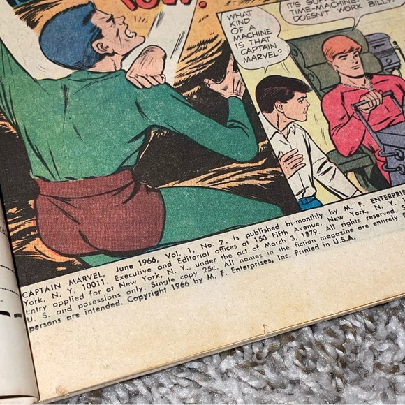 VINTAGE 1966 M.F. ENTERPRISES CAPTAIN MARVEL Silver Age Giant Size Comic #2 - Picture 5 of 9